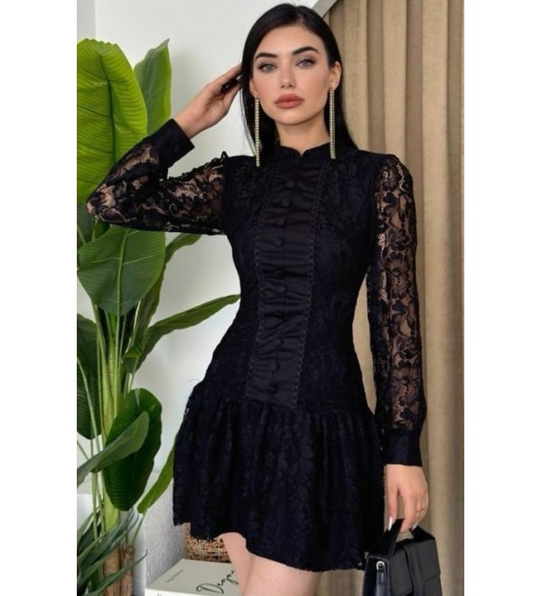 190388 SİYAH ELBİSE