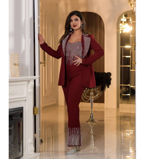 193354 BORDO ABİYE TAKIM