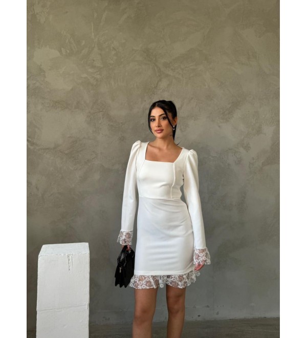 195222 Ecru DRESS