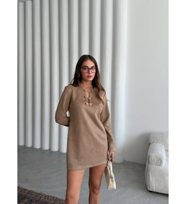 197139 BEJ ELBİSE