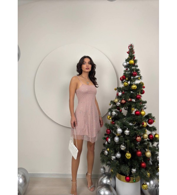 197568 PINK DRESS TULLE