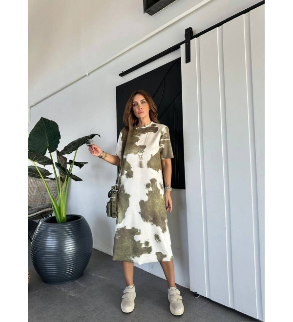 198125 Patterned DRESS