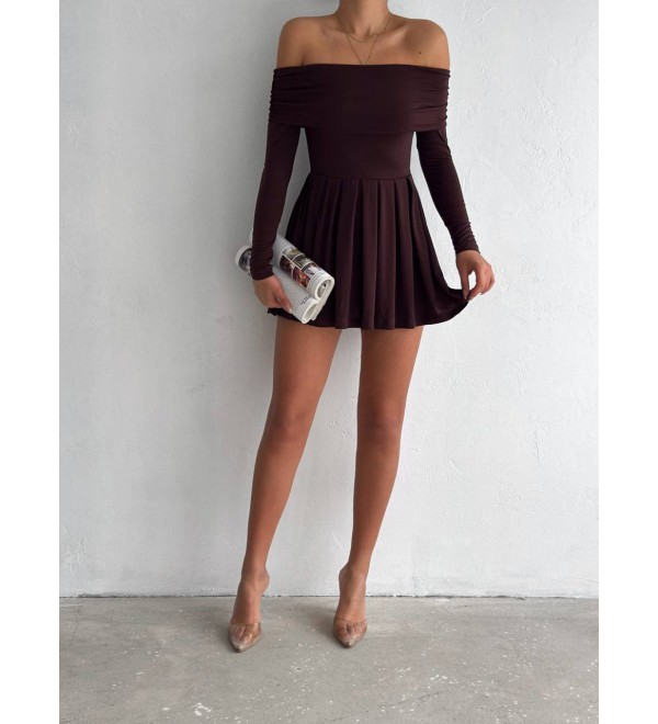 199586 COFFEE DRESS