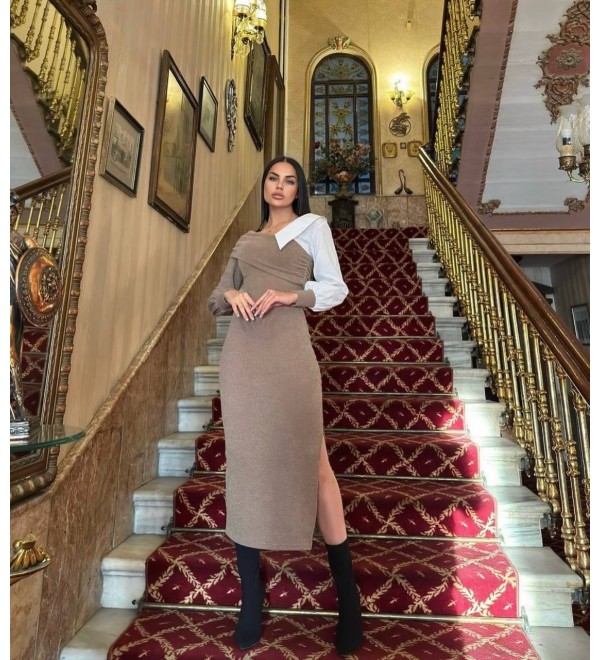 199835 BEIGE DRESS