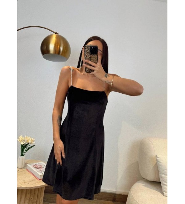 200788 BLACK DRESS Velvet