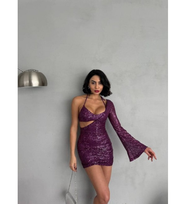 200930 Burgundy DRESS