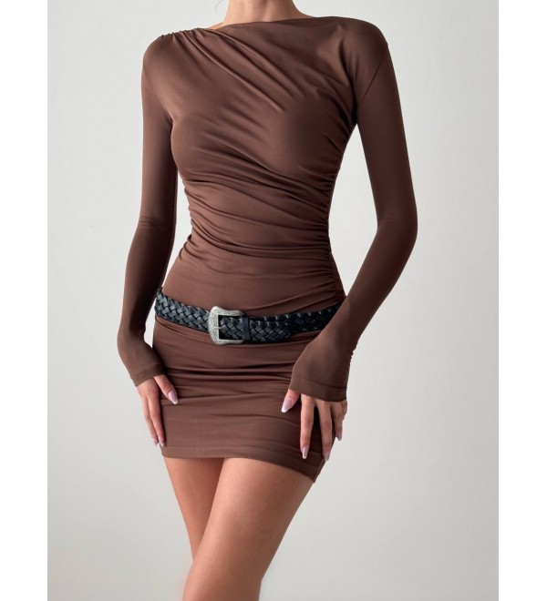 201038 COFFEE DRESS 