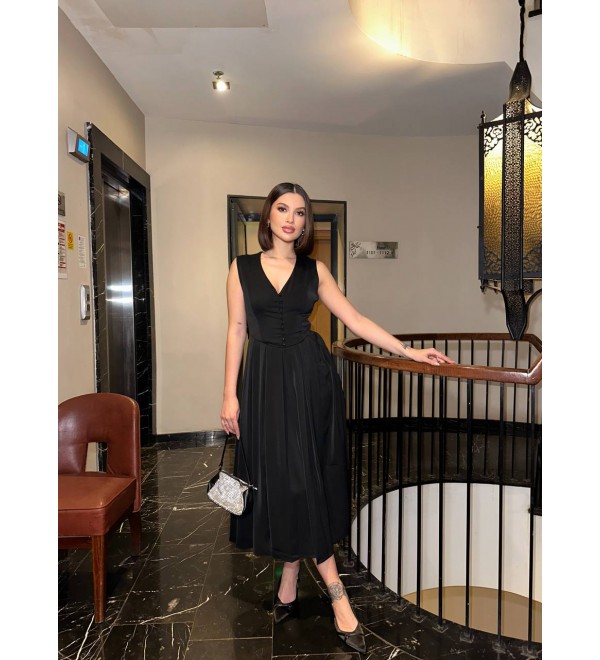 201360 BLACK DRESS