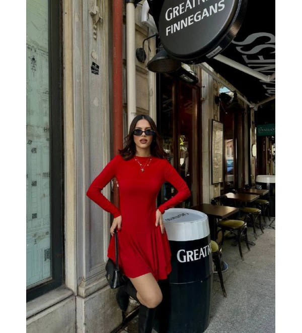 201661 RED DRESS