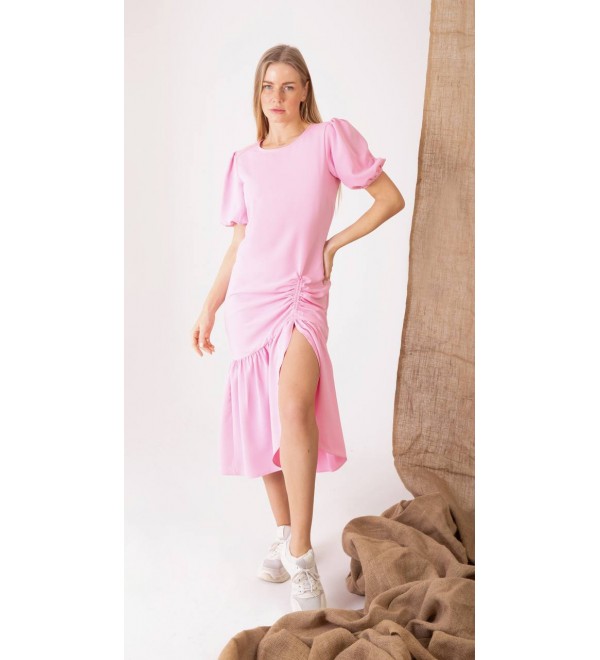 202644 PEMBE ELBİSE