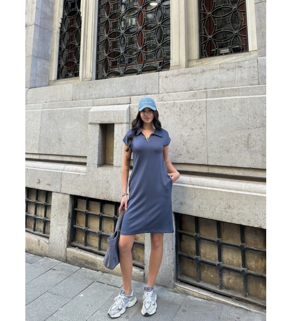 202843 Indigo DRESS 