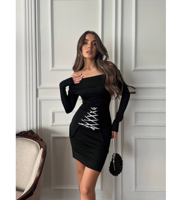 204550 SCHWARZ KLEID Taucher