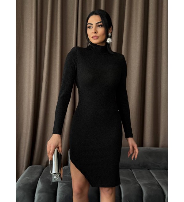 204556 SCHWARZ KLEID Lycra