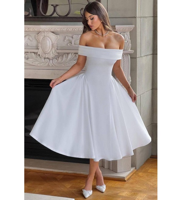 204577 WEISS KLEID Tauchkrepp