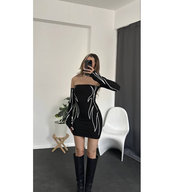 204583 SCHWARZ KLEID 