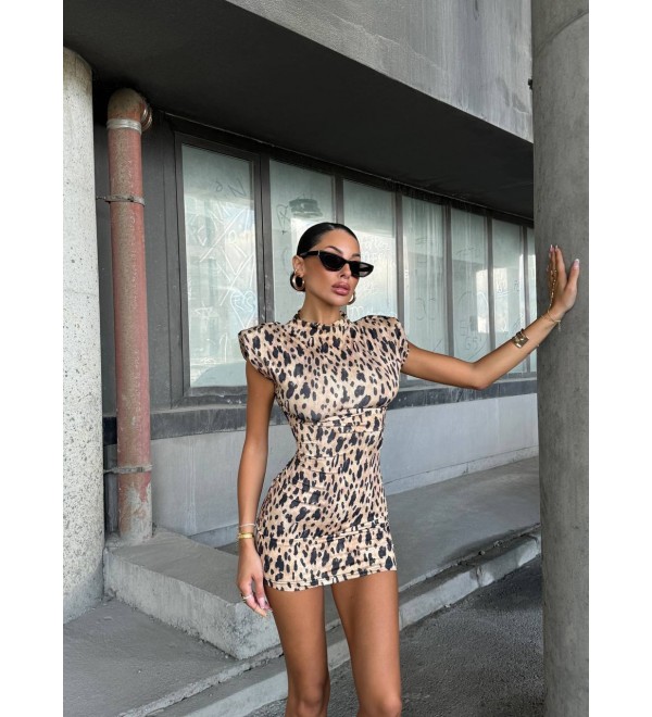 204643 LEOPARD KLEID Lycra