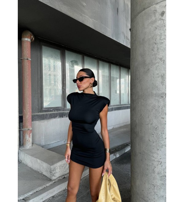 204644 SCHWARZ KLEID Lycra