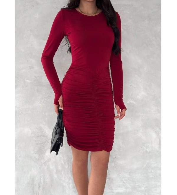 204675 Burgund KLEID