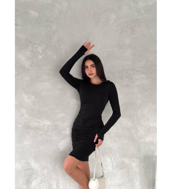 204676 SCHWARZ KLEID