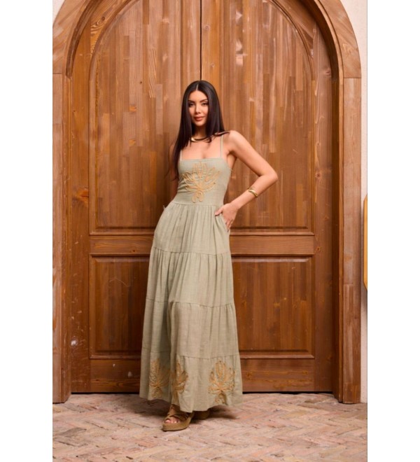 204688 NERZ KLEID Leinenstoff