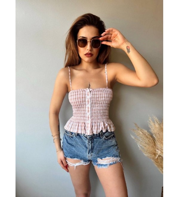 206364 Plaid BLOUSE