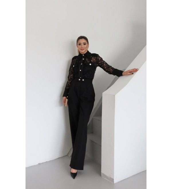 209674 SCHWARZ Abendkleid SATZ