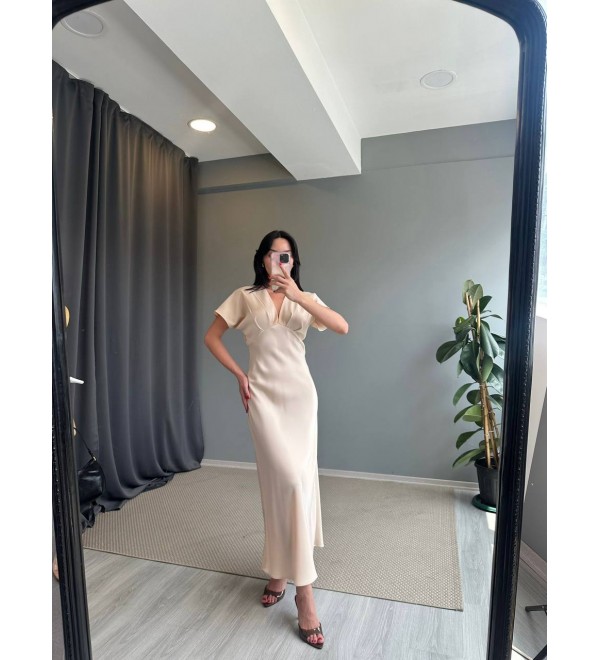 211641 BEJ ELBİSE
