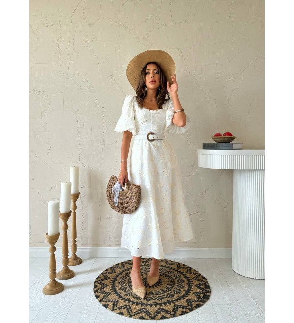 211828 WHITE DRESS 