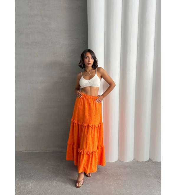 211888 ORANGE ETEK DOKUMA KUMAŞ