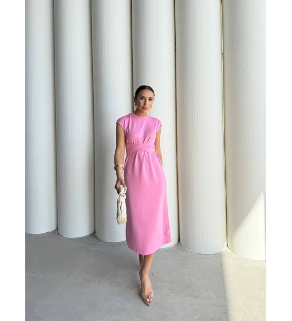 211906 PEMBE ELBİSE