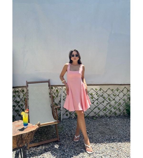 211927 SALMON DRESS