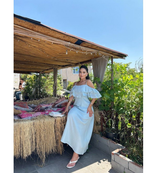 211932 BLUE DRESS