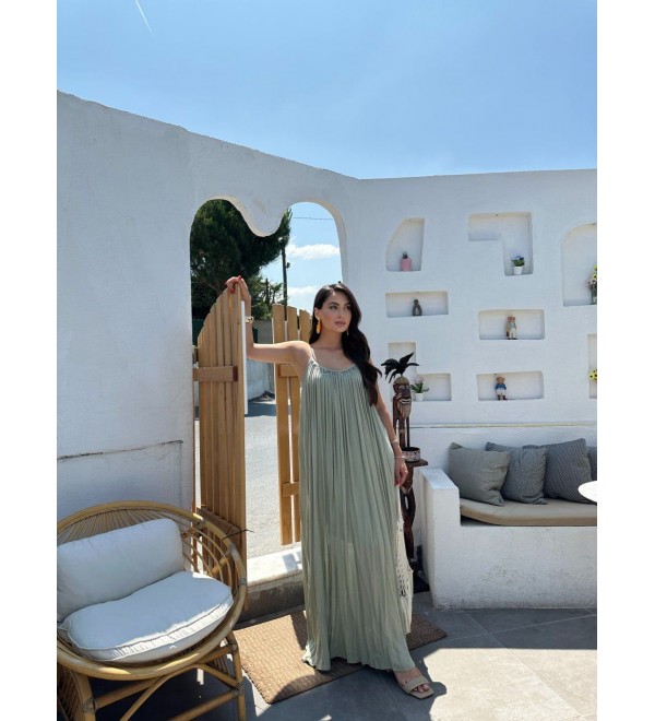 211934 GREEN DRESS