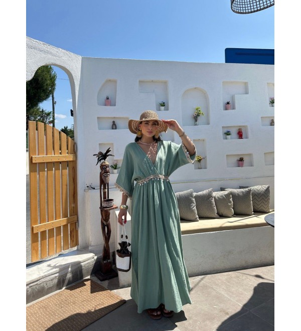 211938 GREEN DRESS