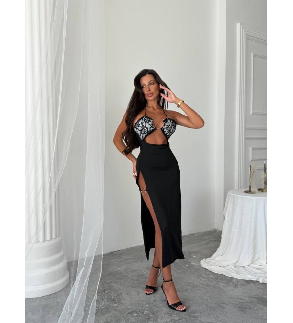 212320 SİYAH ELBİSE LYCRA