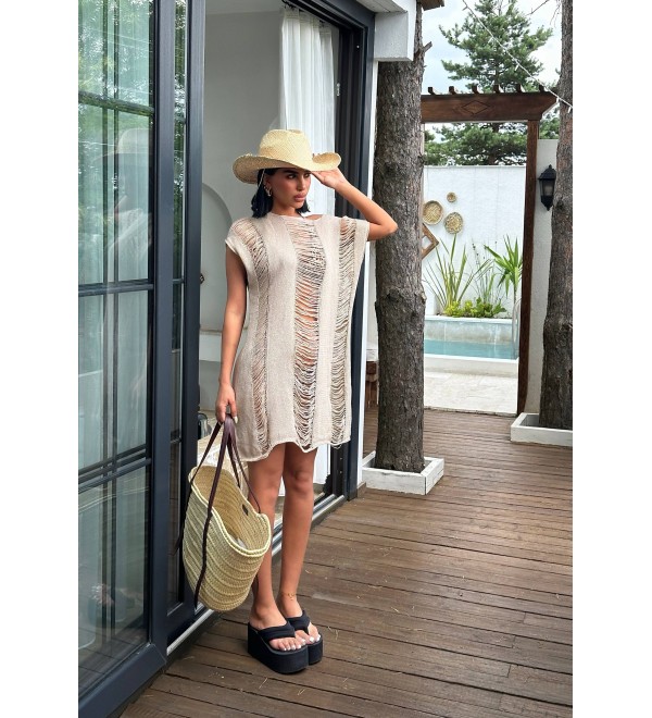 212328 MINK DRESS Pareo