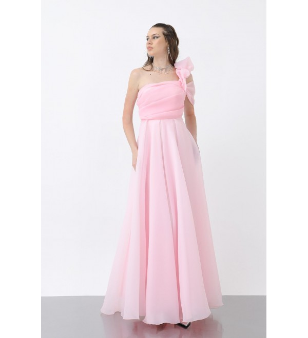 212426 PEMBE ABİYE ŞİFON KUMAŞ
