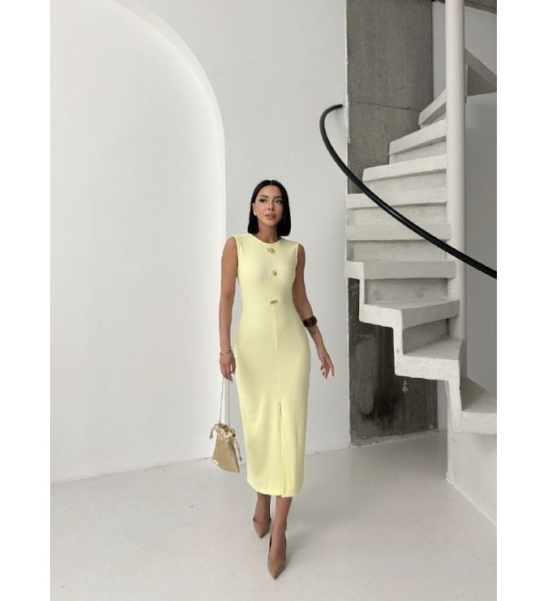 212454 YELLOW DRESS