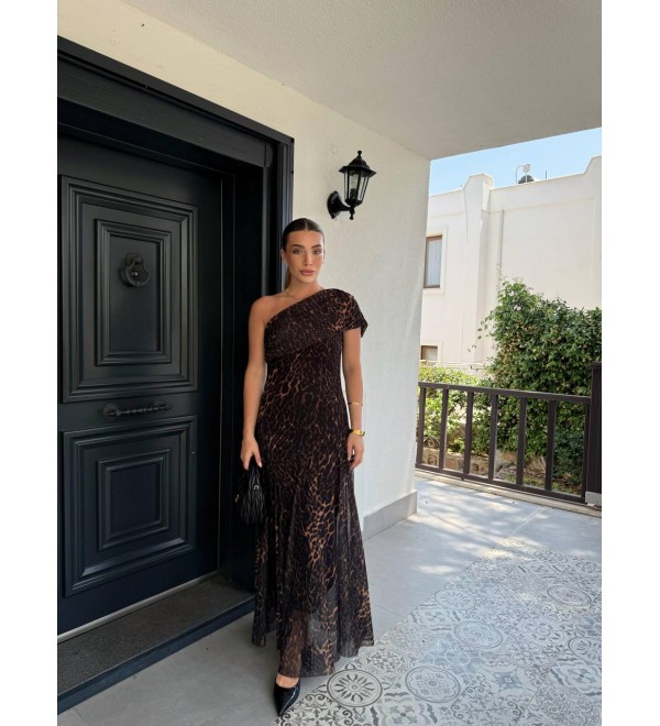 212484 LEOPAR ELBİSE