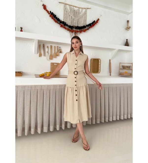 212561 KREM ELBİSE