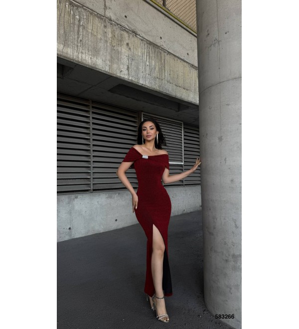 212594 BORDO ABİYE FLOWERS KUMAŞ