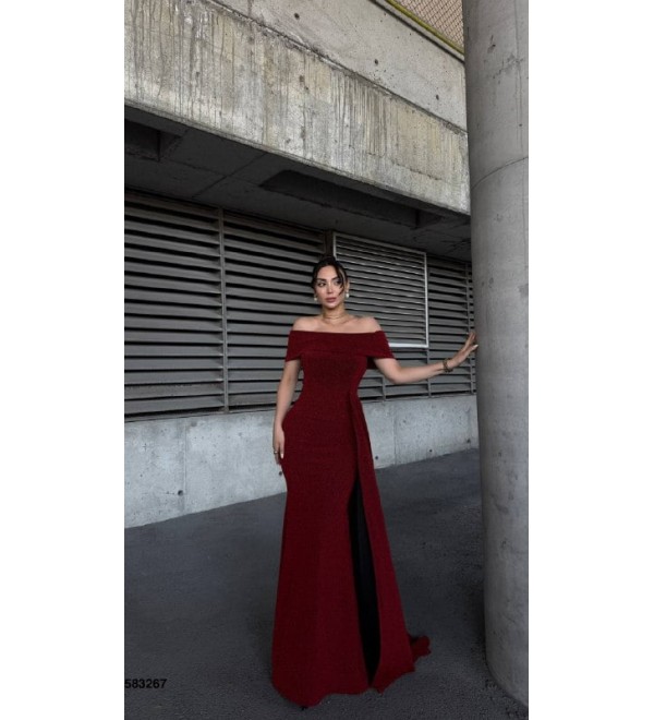 212601 BORDO ABİYE FLOWERS KUMAŞ
