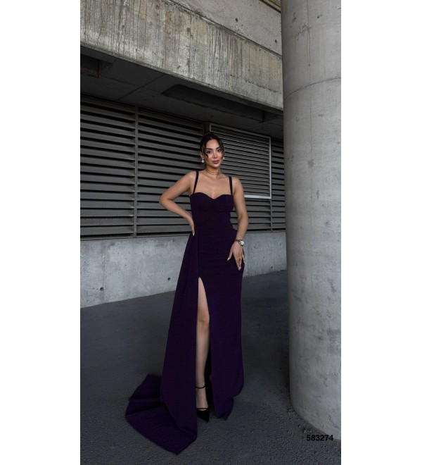 212611 MOR ABİYE FLOWERS KUMAŞ