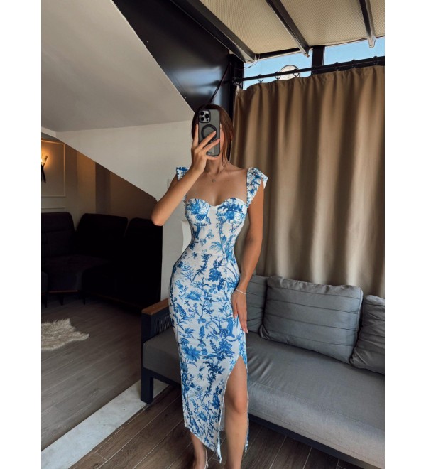 213982 Patterned DRESS Lycra