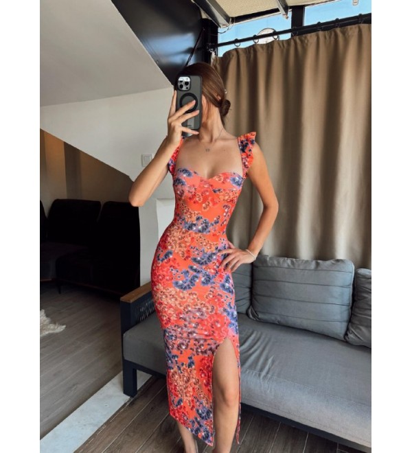 213983 Patterned DRESS Lycra