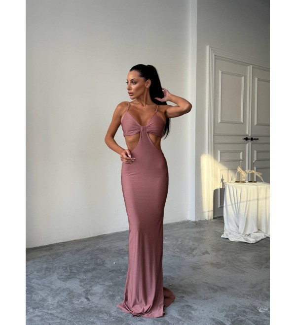 213984 GÜL KURUSU ELBİSE MİCRO KUMAŞ