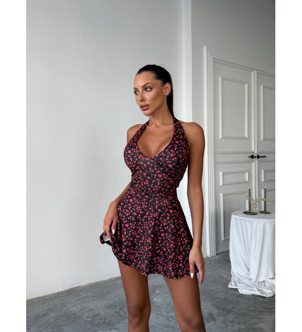 213991 DESENLİ ELBİSE LYCRA