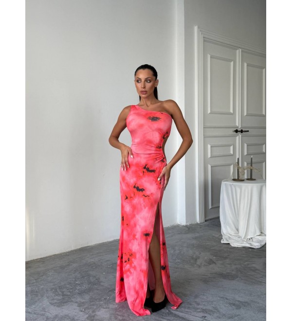 213992 DESENLİ ELBİSE LYCRA