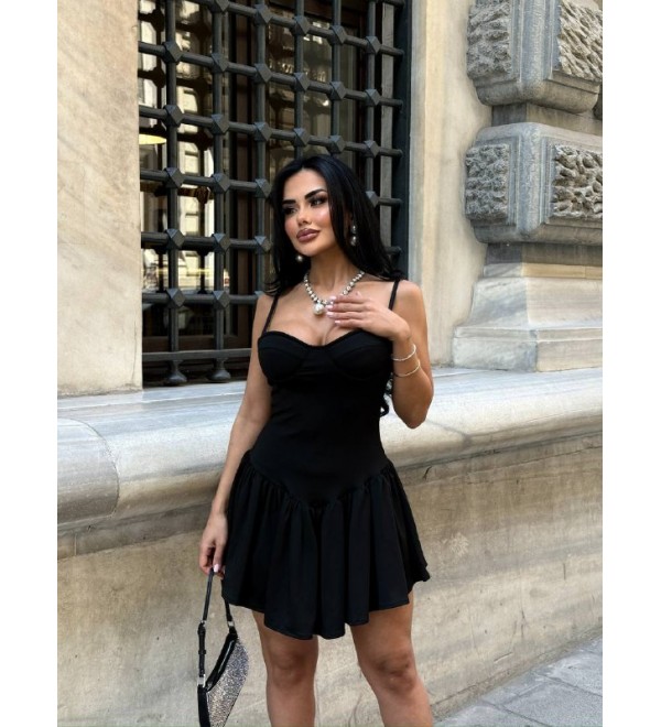 214243 SİYAH ELBİSE LYCRA
