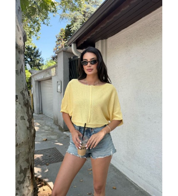 214293 SARI BLUZ TRİKO